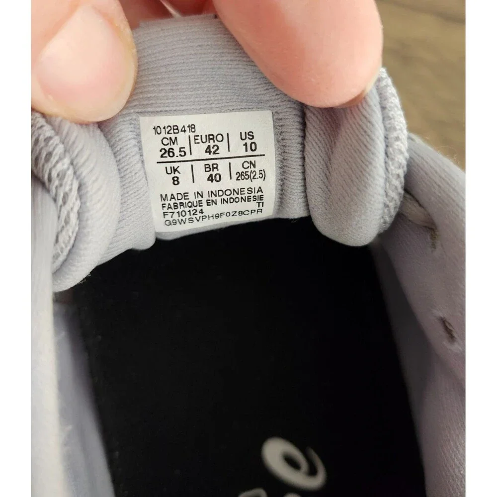 ASICS Gel Excite 10 Gray Womens Size 10 Athletic Shoes 1012B418 Excellent - Picture 6 of 9